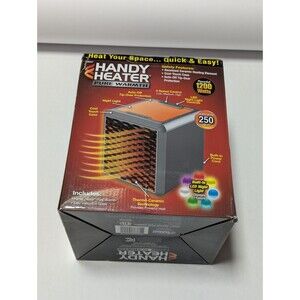 Handy Heater Pure Warmth 1200W Portable Ceramic Space Heater 3-Speed LED